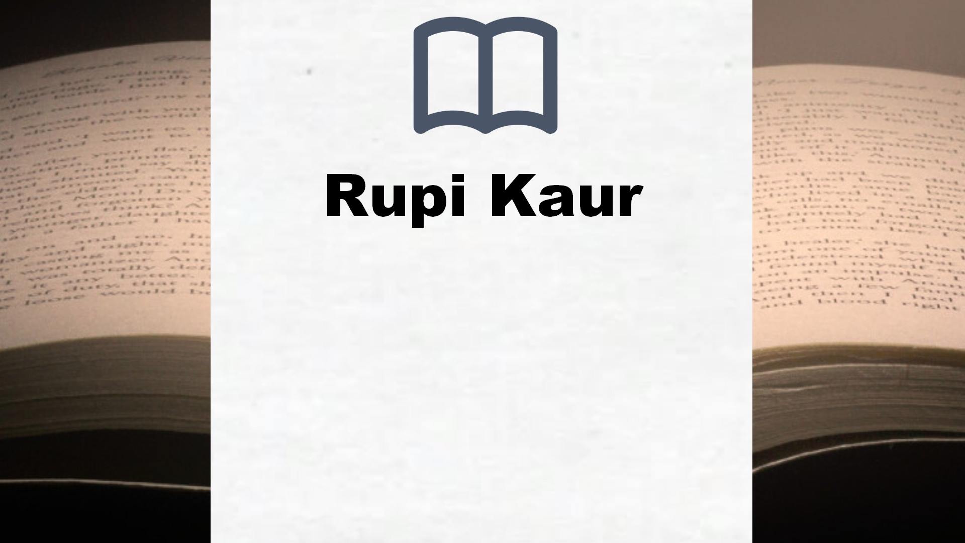 Rupi Kaur Bücher