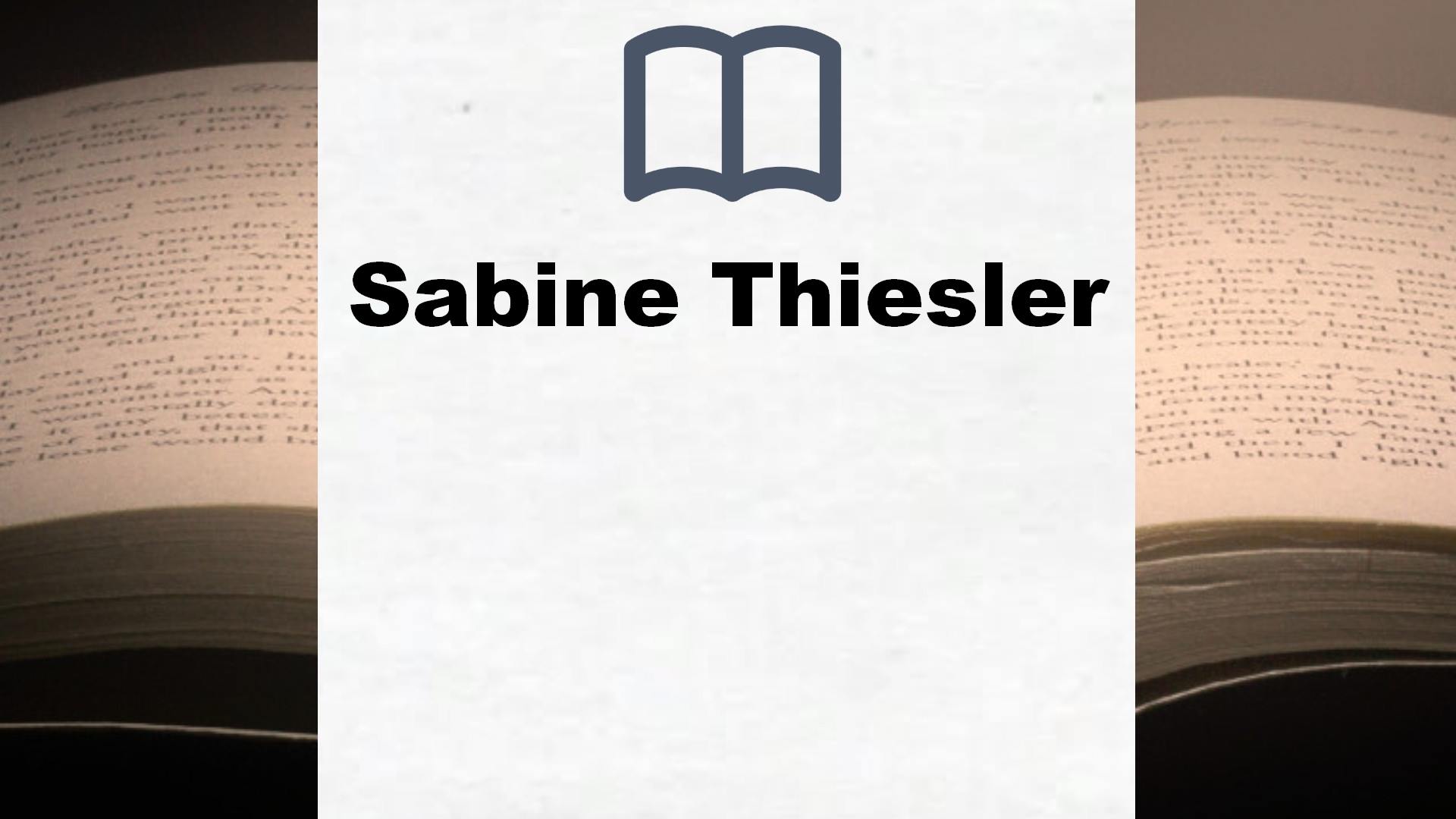 Sabine Thiesler Bücher