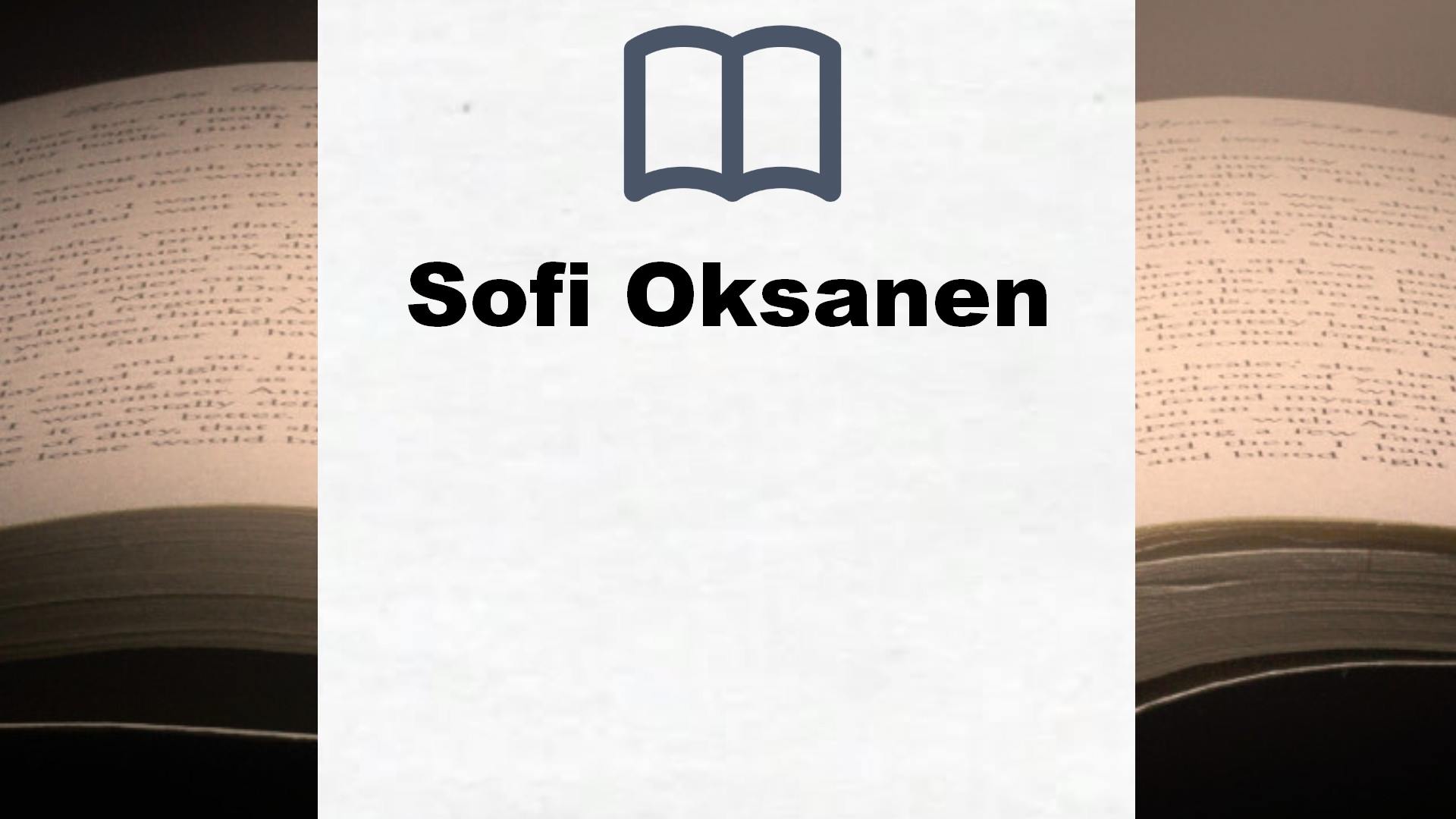 Sofi Oksanen Bücher