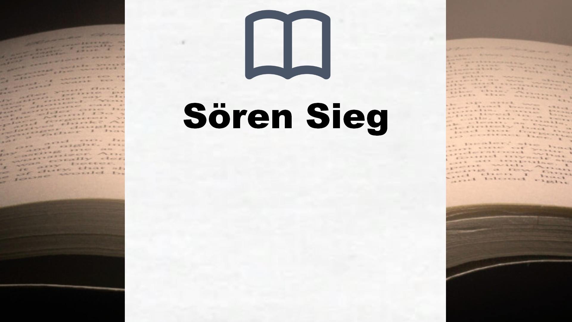 Sören Sieg Bücher