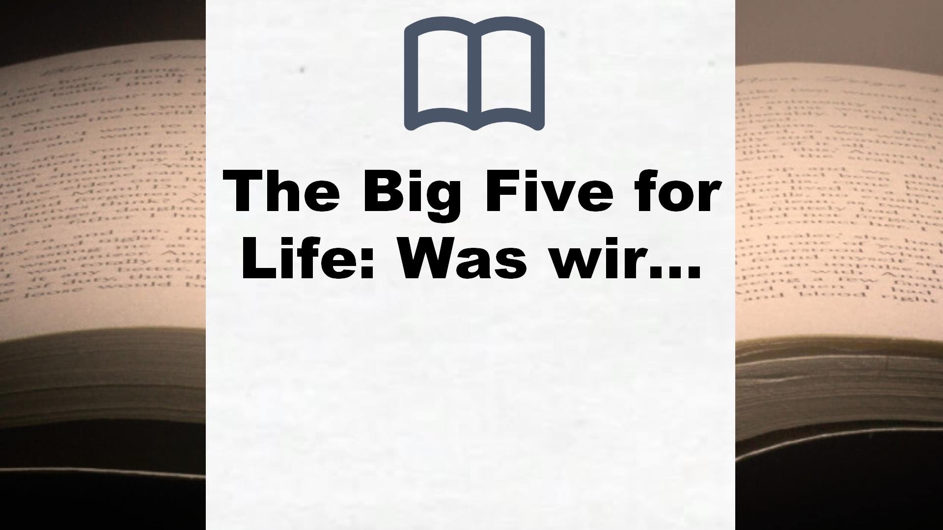 The Big Five for Life: Was wirklich zählt im Leben – Buchrezension