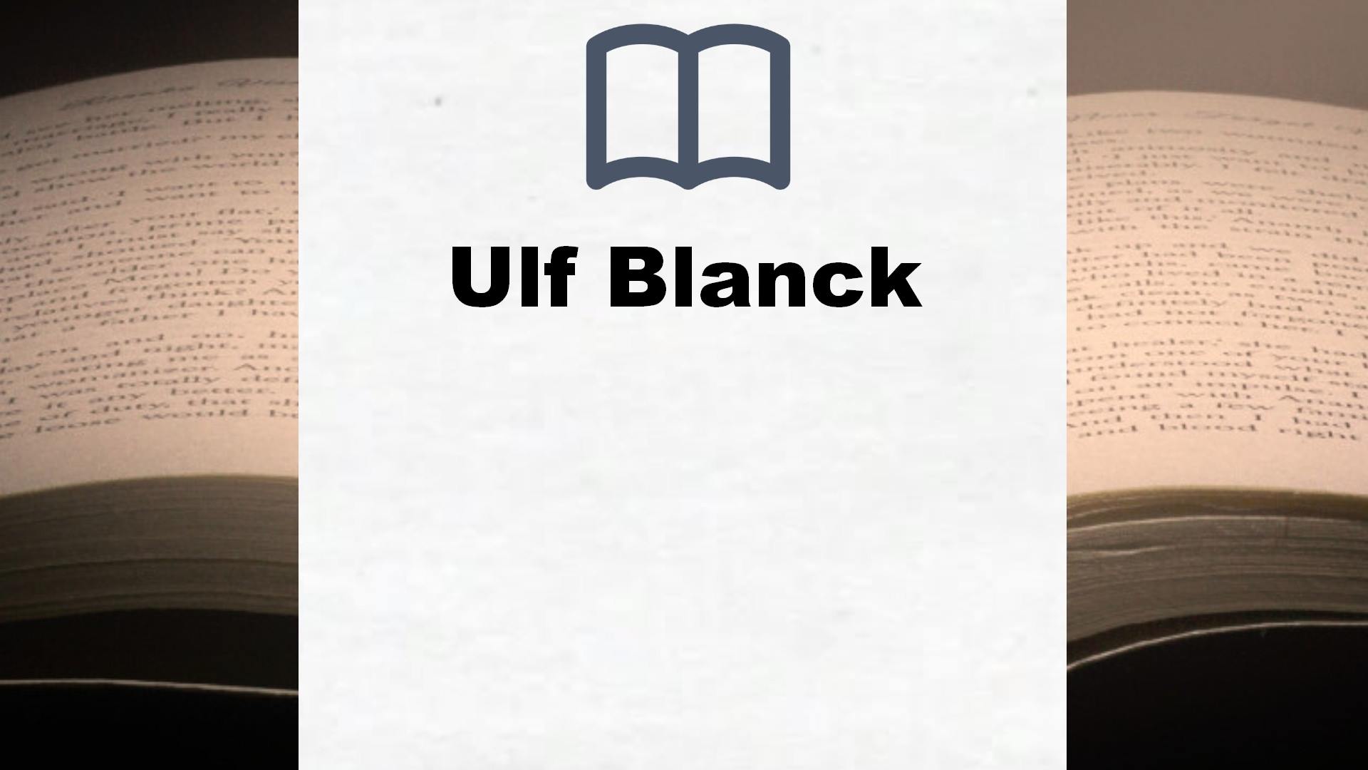 Ulf Blanck Bücher