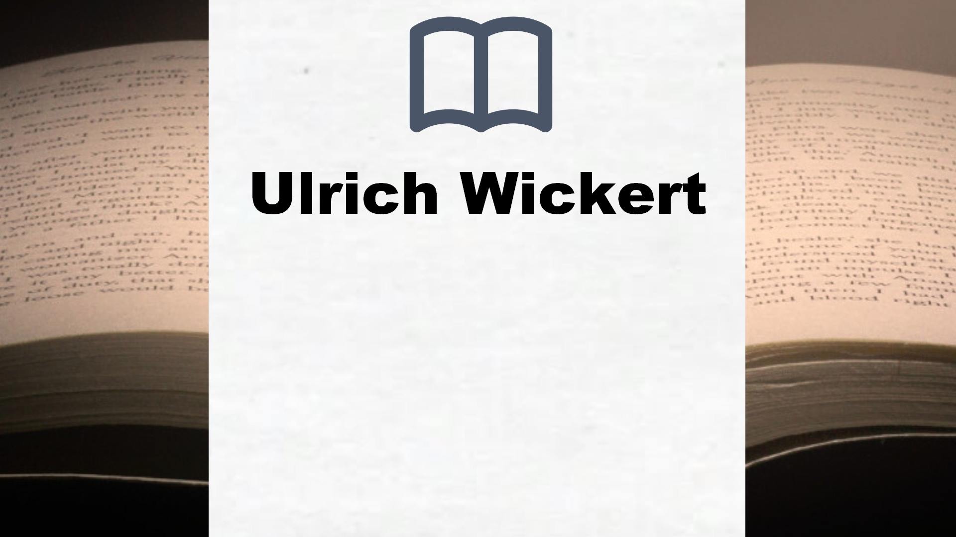 Ulrich Wickert Bücher
