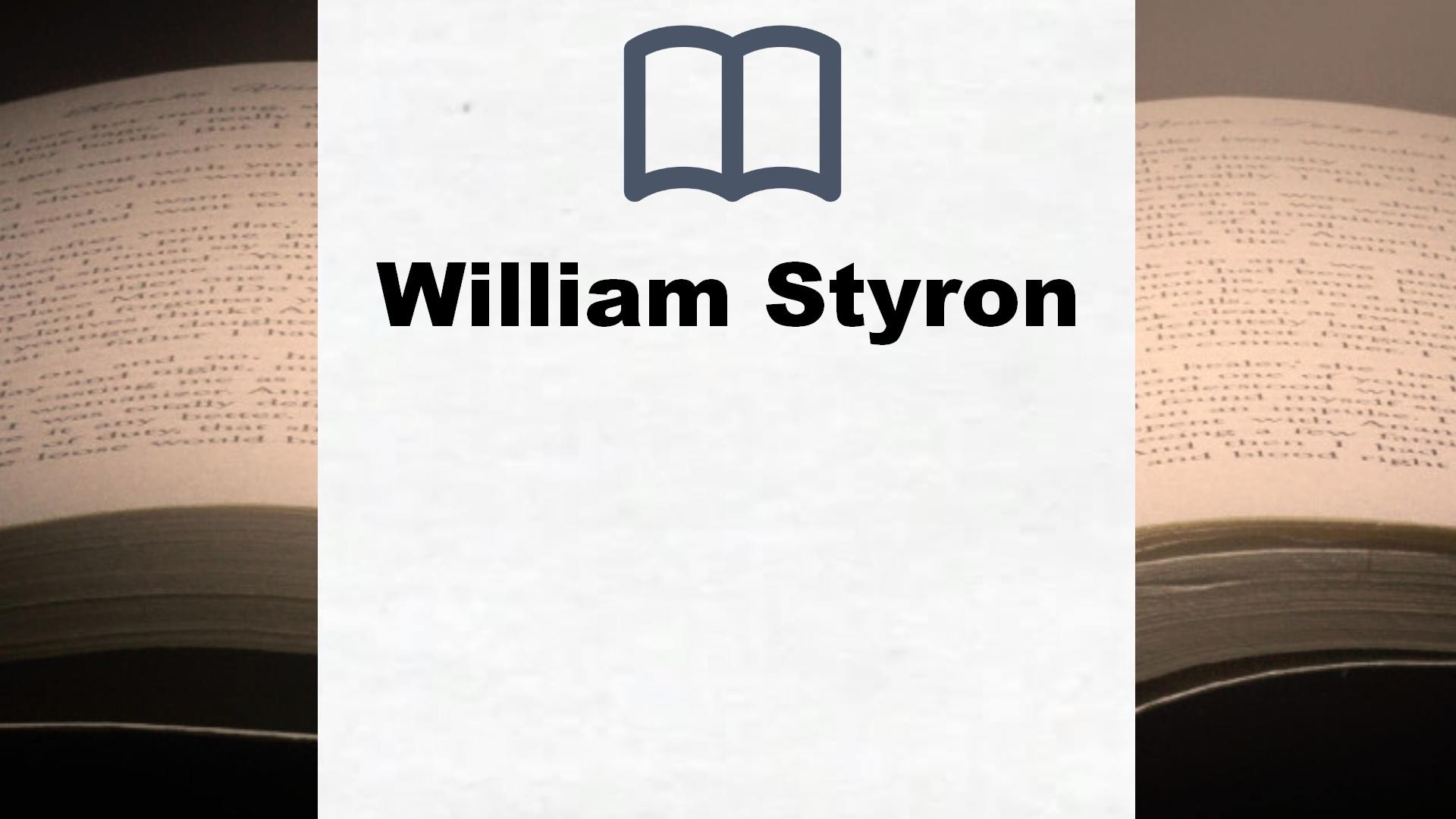 William Styron Bücher