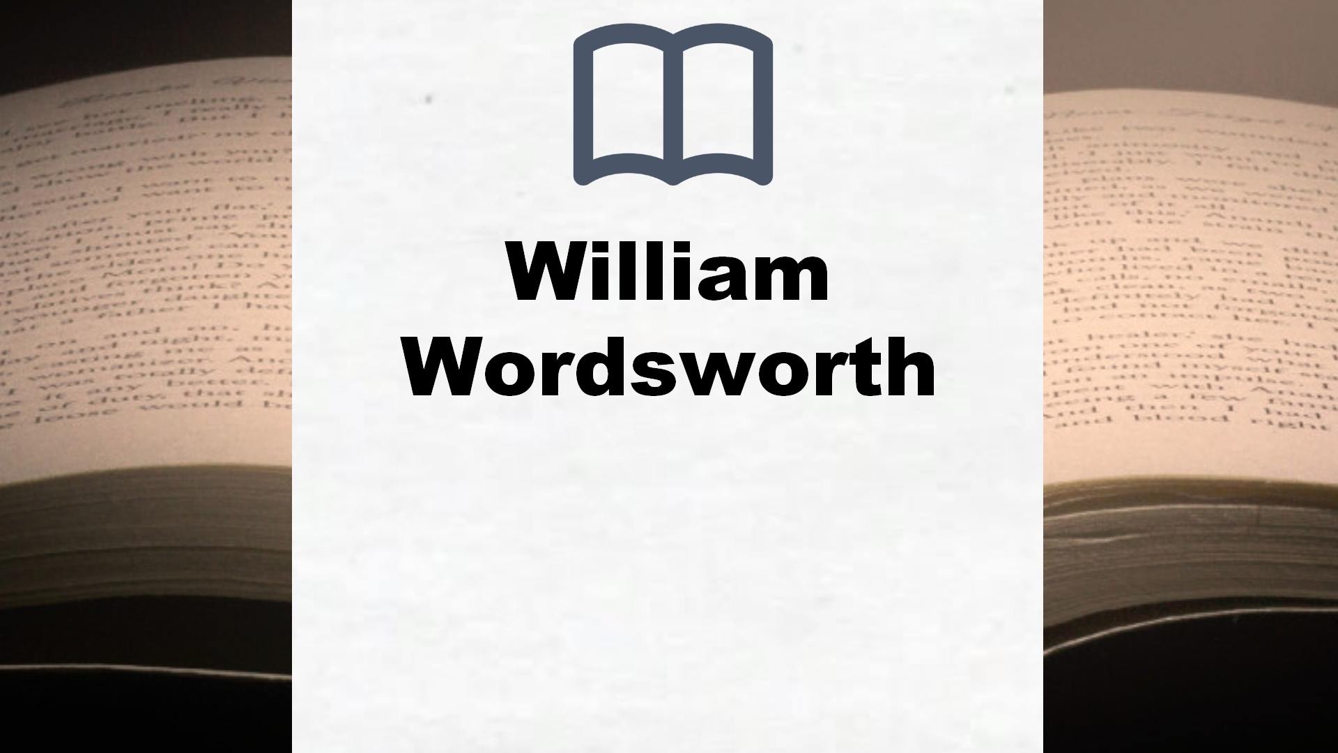 William Wordsworth Bücher